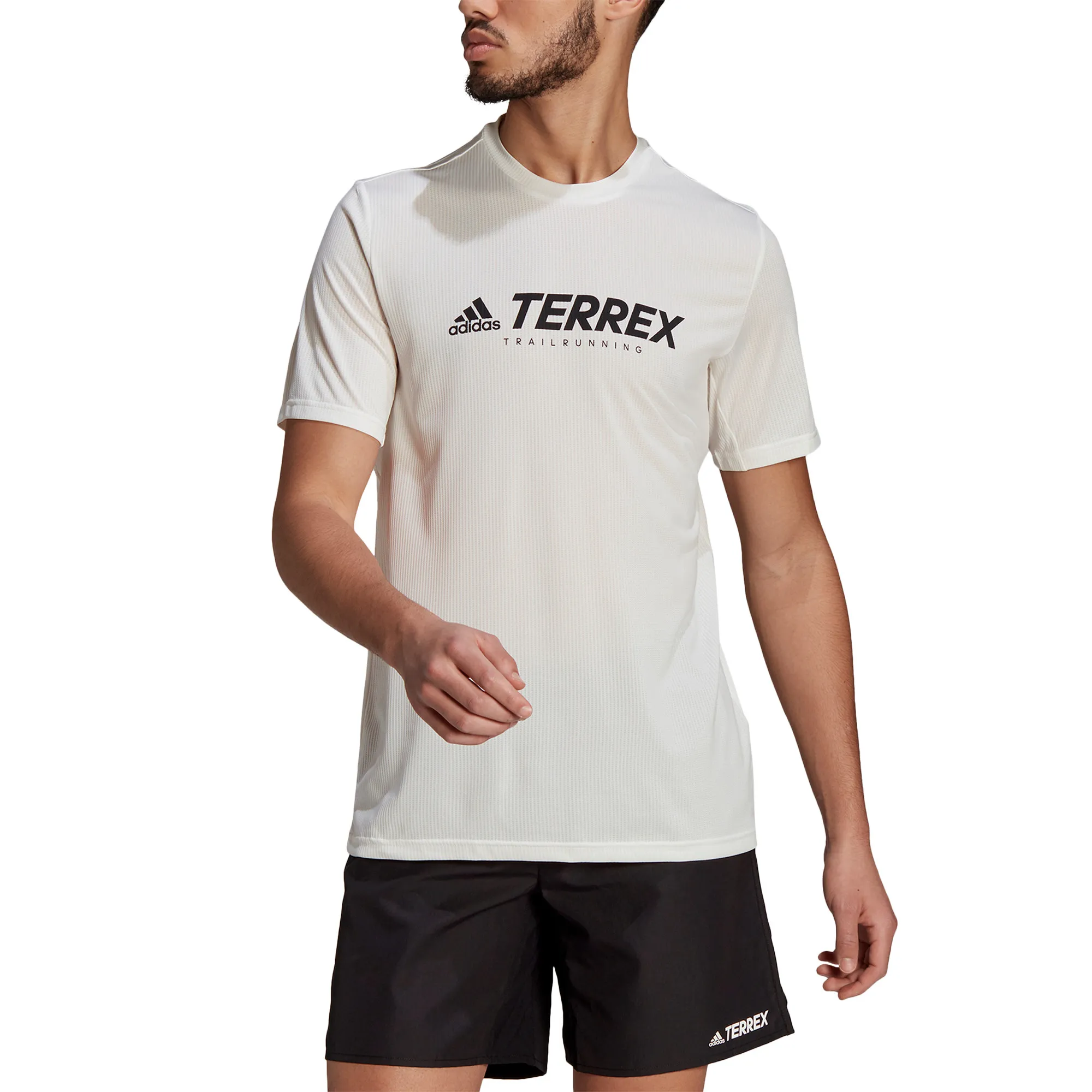 Adidas Men's Terrex Primeblue Trail Functional Logo Tee Nondye/Black | Buy Adidas Men's Terrex Primeblue Trail Functio