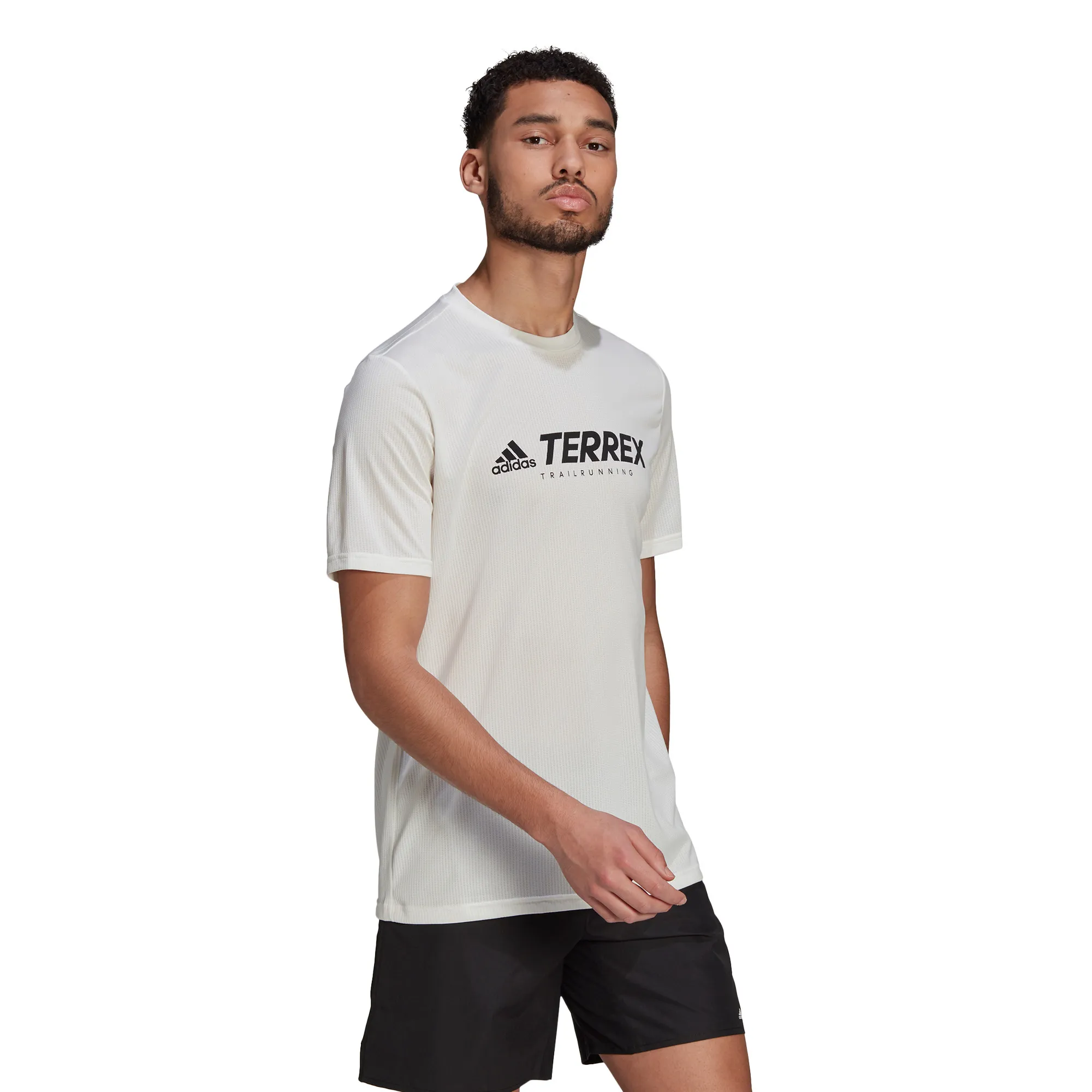 Adidas Men's Terrex Primeblue Trail Functional Logo Tee Nondye/Black | Buy Adidas Men's Terrex Primeblue Trail Functio