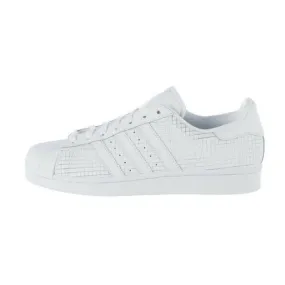 Adidas originals men's superstar scored leather white/white aq8334 sz 8 - 11.5