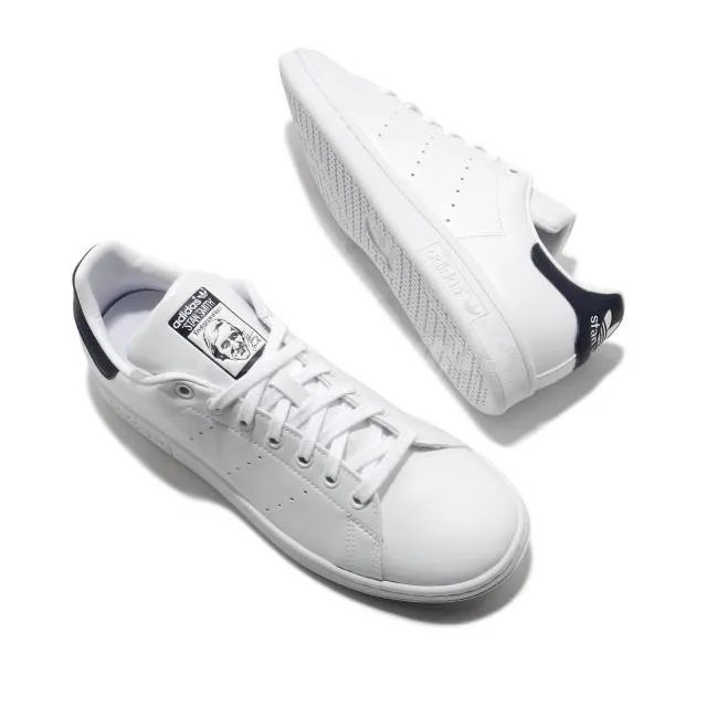 adidas Originals Stan Smith White Navy Men Women Unisex ...