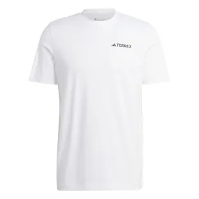 Adidas Outdoor Men Terrex Graphic MTN 2.0 Tee White IL2648