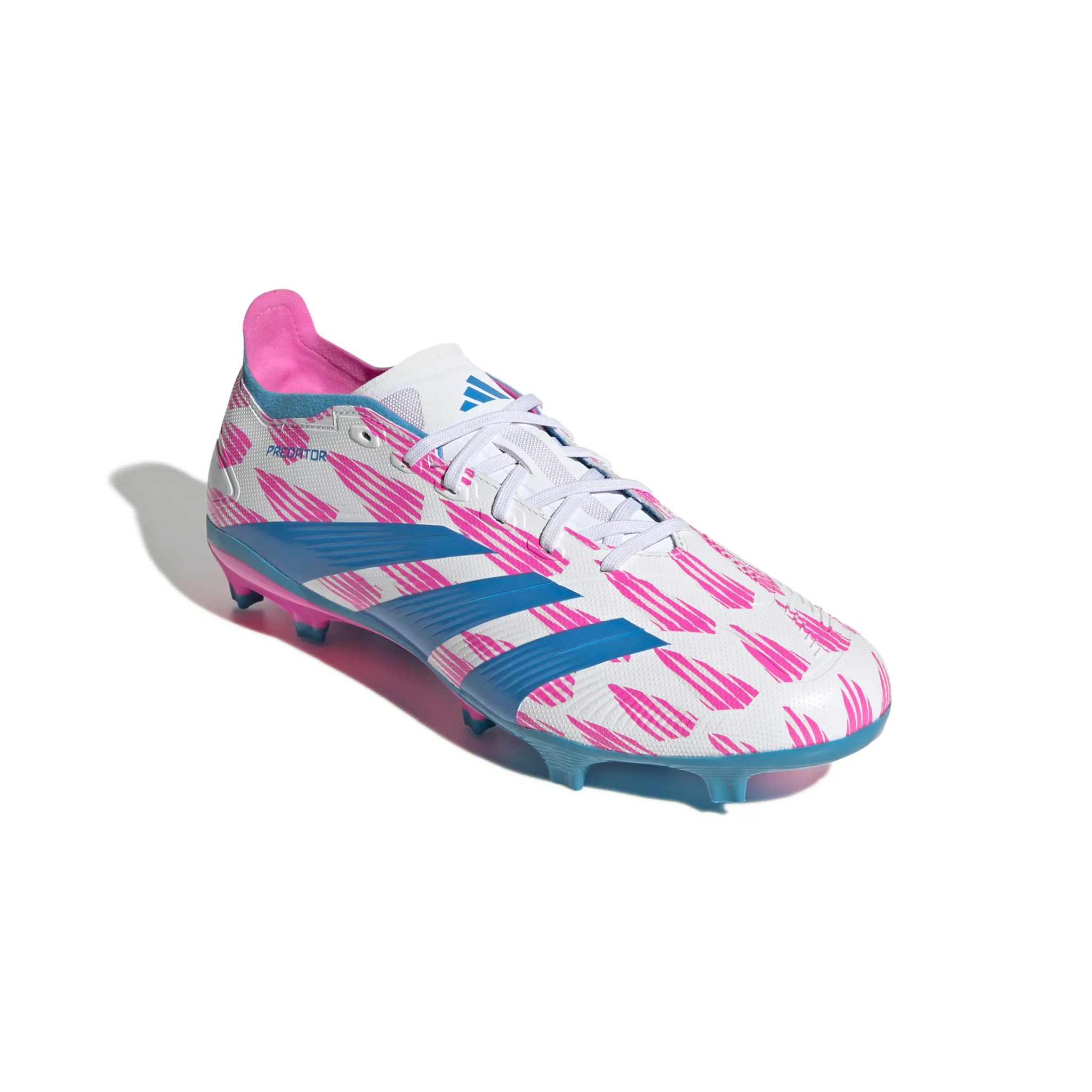 Adidas Predator League FG (White/Pink/Blue)