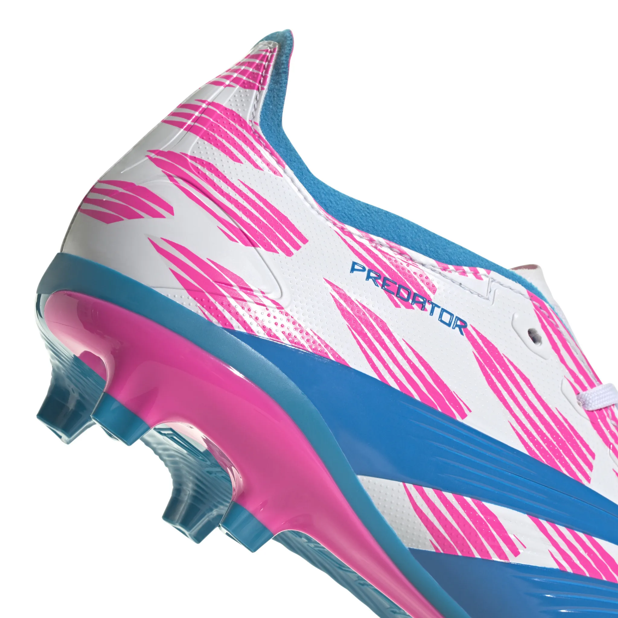 Adidas Predator League FG (White/Pink/Blue)