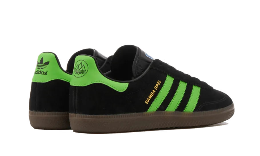 Adidas Samba Deco SPZL Core Black Lucid Lime