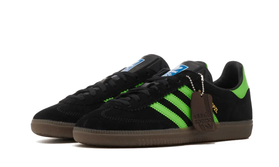 Adidas Samba Deco SPZL Core Black Lucid Lime