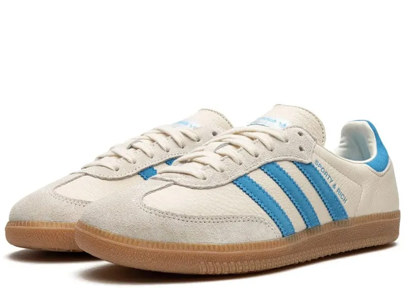 adidas Samba OG Sporty & Rich Cream White & Blue Rush