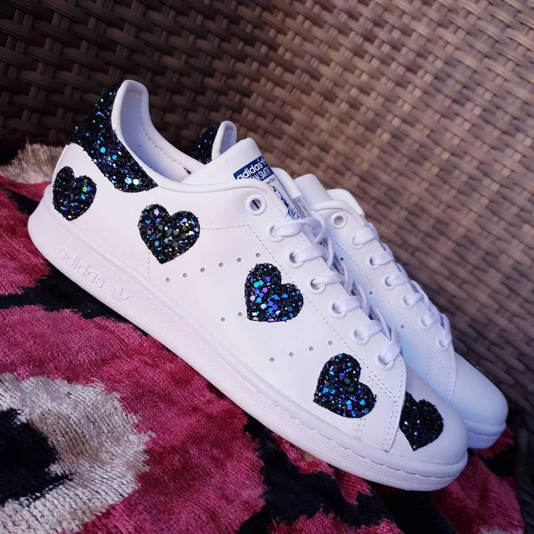 Adidas Stan Smith Cuori Black Iris Glitter