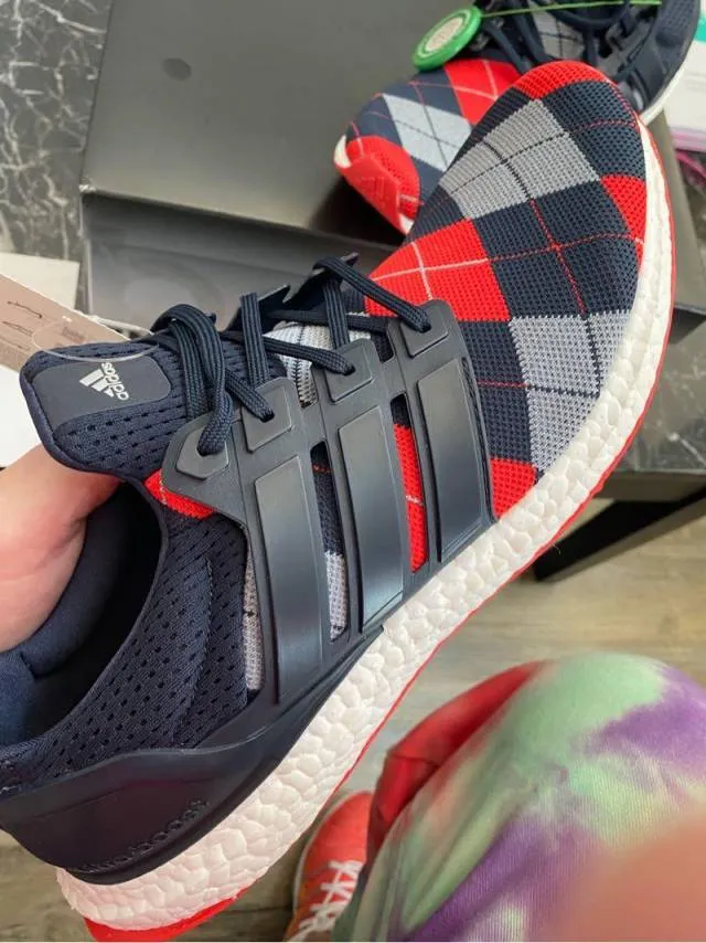 Adidas x Kris van Assche Ultraboost "Navy Plaid"