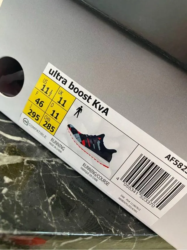 Adidas x Kris van Assche Ultraboost "Navy Plaid"