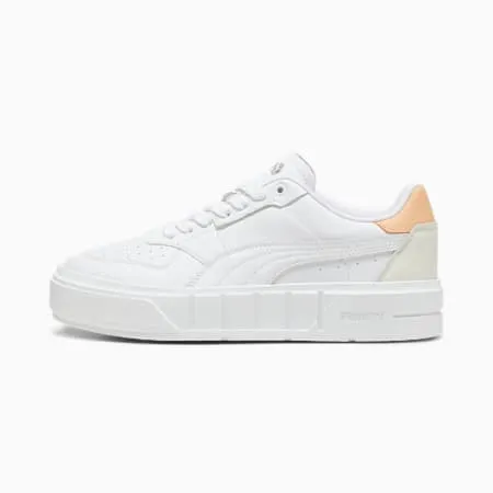 Cali Court Leather Women's Sneakers | PUMA White-Peach Fizz | PUMA Shop All Puma | PUMA 