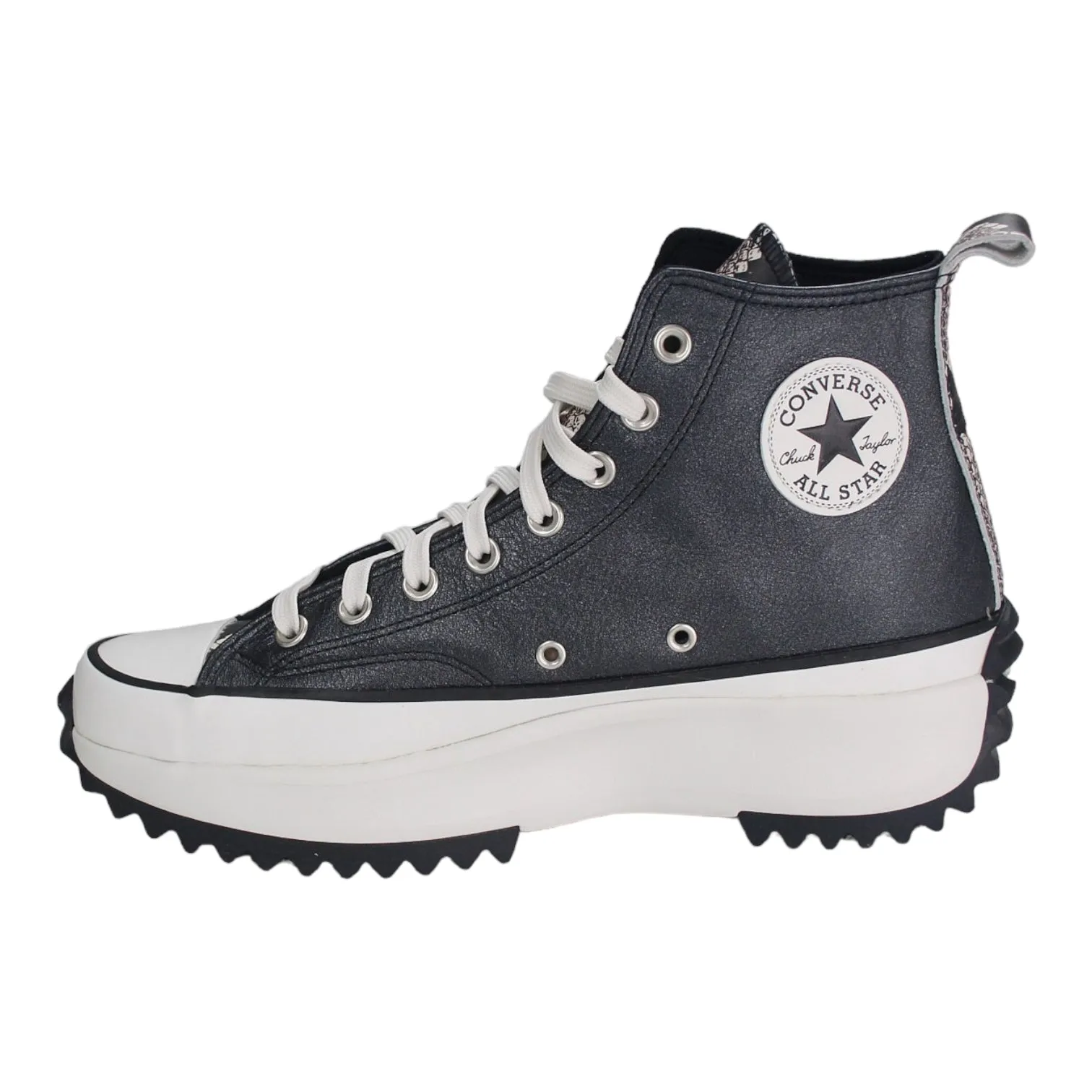 Converse Grey Metallic Run Star Hike Hi Top