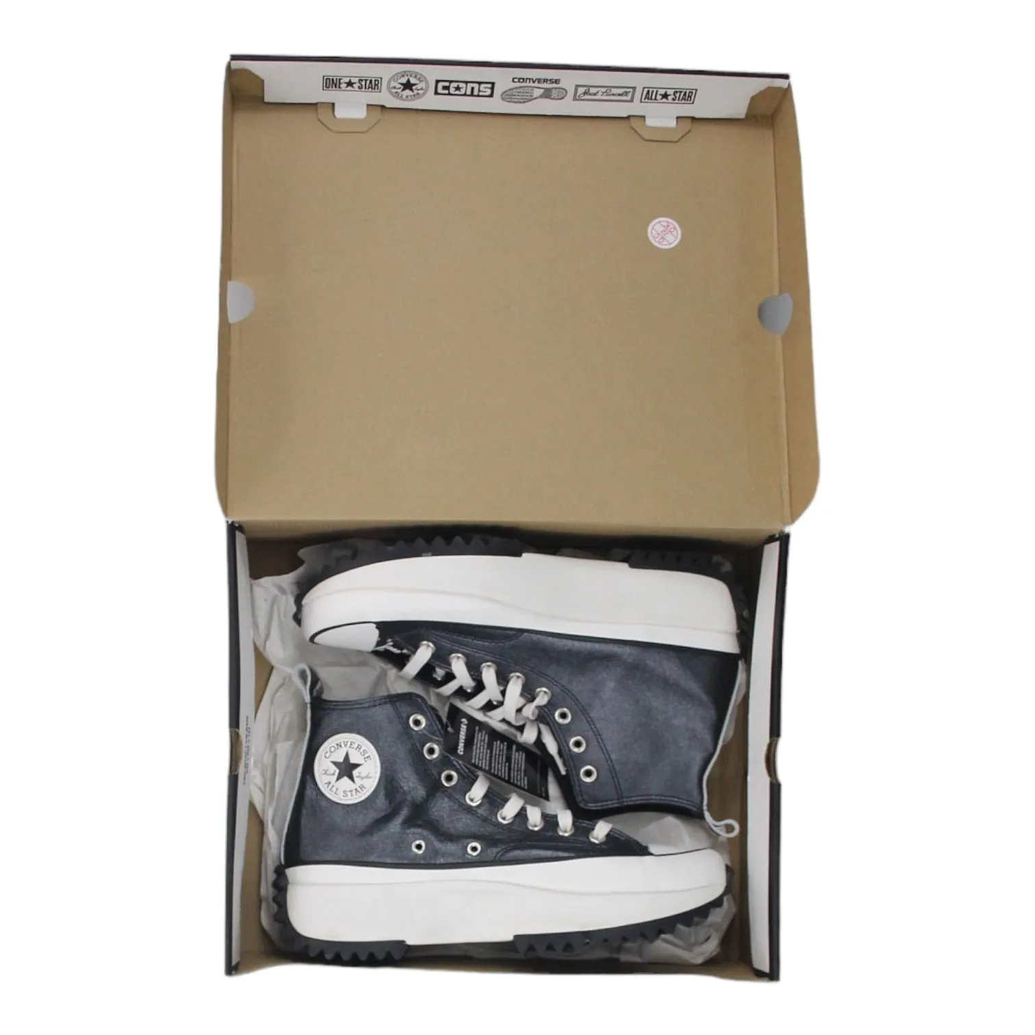 Converse Grey Metallic Run Star Hike Hi Top