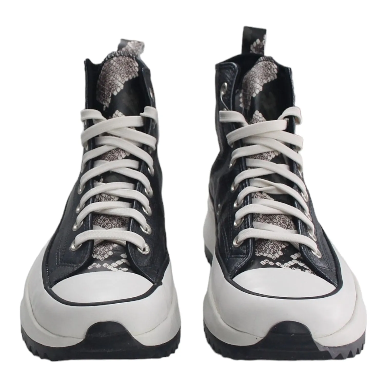 Converse Grey Metallic Run Star Hike Hi Top