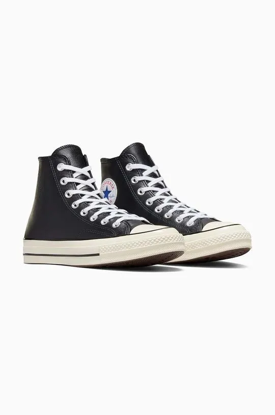 Converse leather trainers Chuck 70 HI black color A07200C