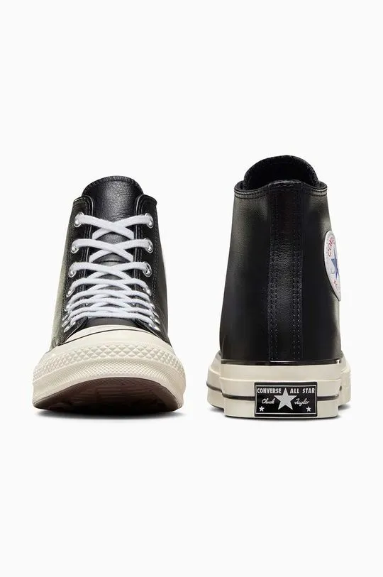 Converse leather trainers Chuck 70 HI black color A07200C