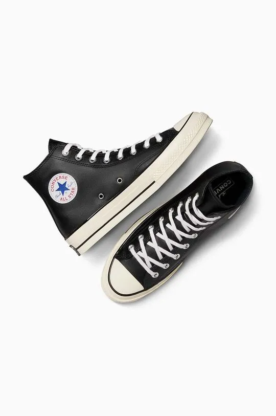 Converse leather trainers Chuck 70 HI black color A07200C