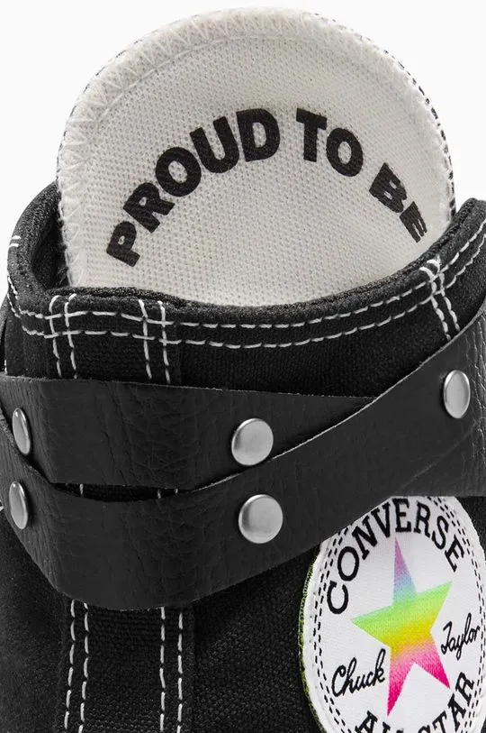 Converse trainers Chuck Taylor All Star Lift Hi Pride women's black color A10218C