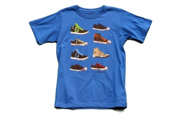 Converse Youth Boy's Chuck Taylor Sneakers Short Sleeve T-Shirt