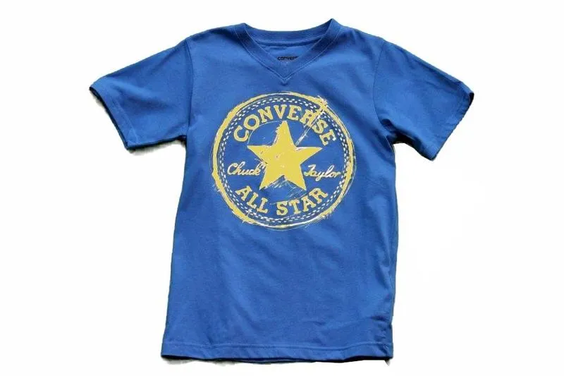 Converse Youth Boy's Sketch All Star Chuck Taylor Logo V-Neck T-Shirt