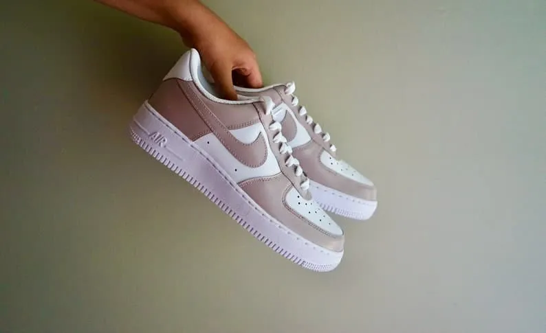 Custom Air Force 1 Beige Nike Air Force 1