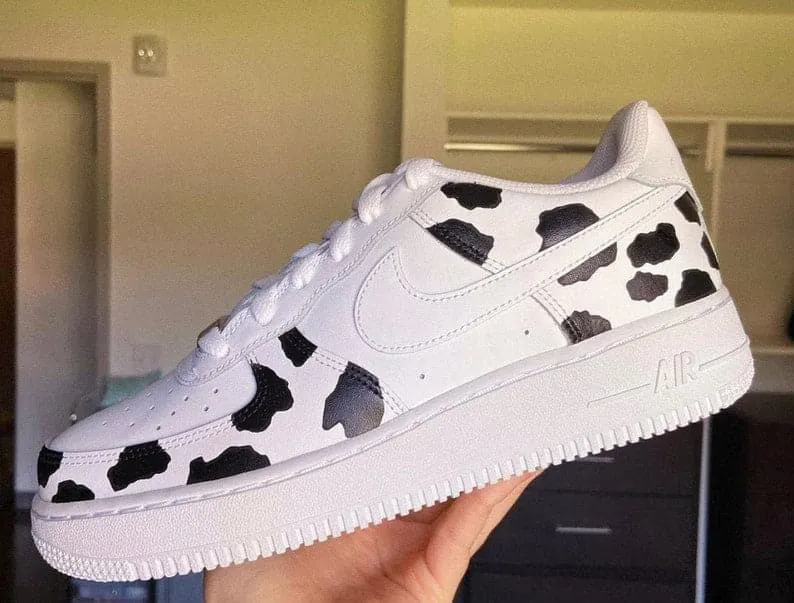 Custom Cow Nike Air Force 1'S