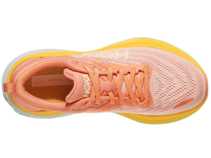 Hoka | Bondi 8 | Women's | Shell Coral/Peach Parfait