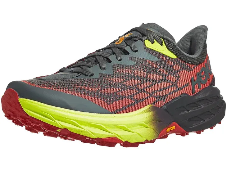 Hoka | Speedgoat 5 | Men's | Thyme/Fiesta