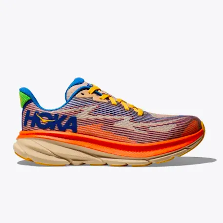 Hoka Kid’s Clifton 9 Ultramarine/Electric Tangerine