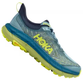 Hoka  Mafate Speed 4 Mens Trail Running Shoes Stone Blue/Dark Citron