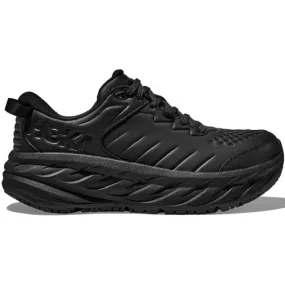 HOKA ONE ONE Men's Bondi Slip Resistant - Black / Black (Wide Width)