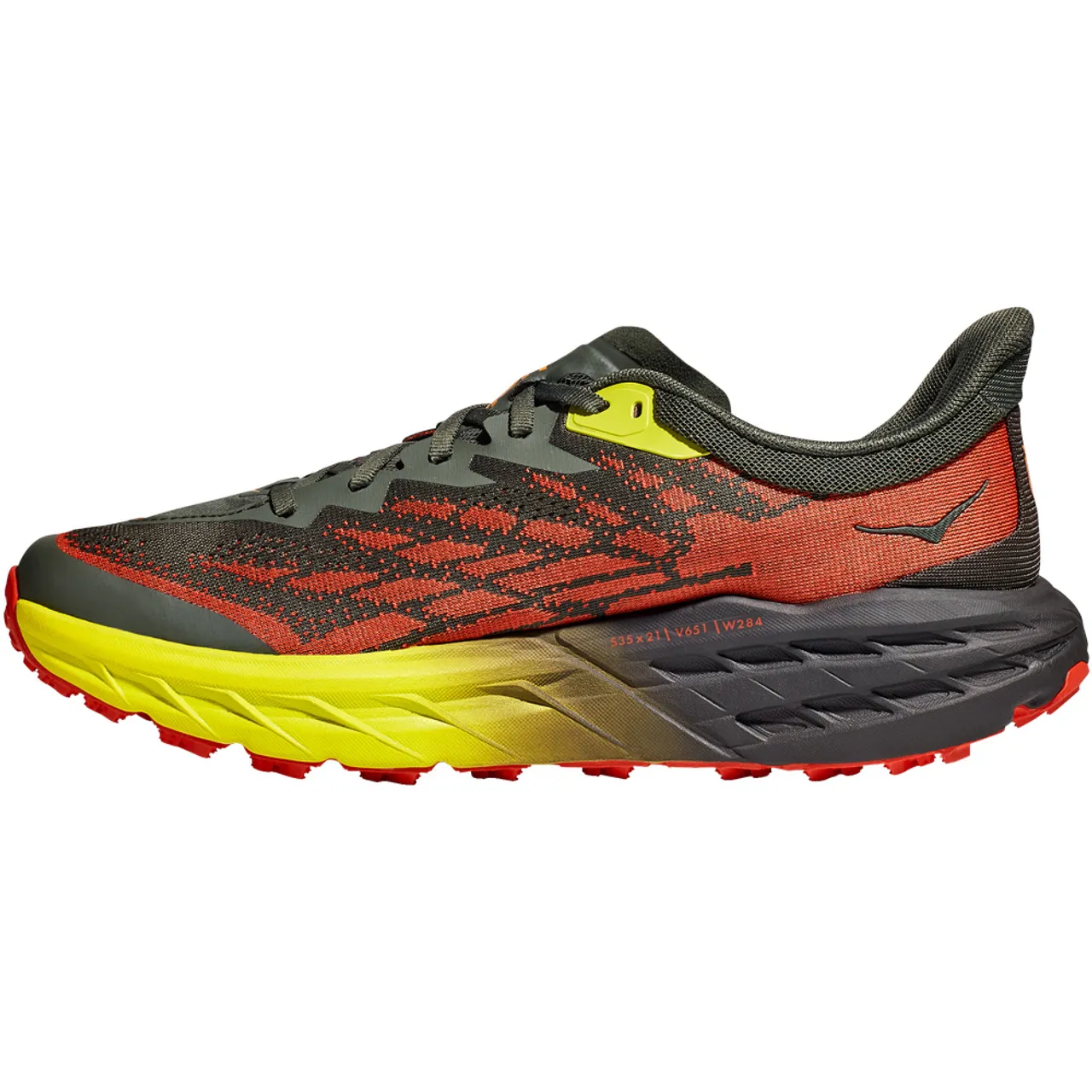 HOKA ONE ONE Men's Speedgoat 5 - Thyme / Fiesta (Medium Width)