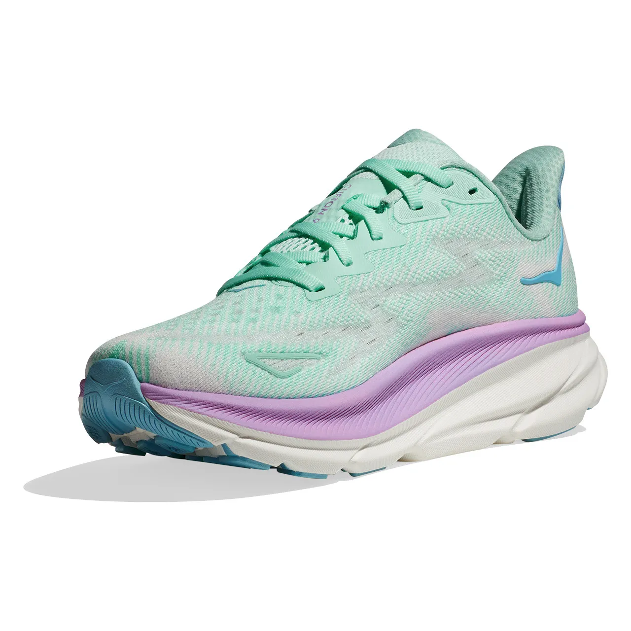 HOKA ONE ONE Women's Clifton 9 - Sunlit Ocean / Lilac Mist (Wide Width)