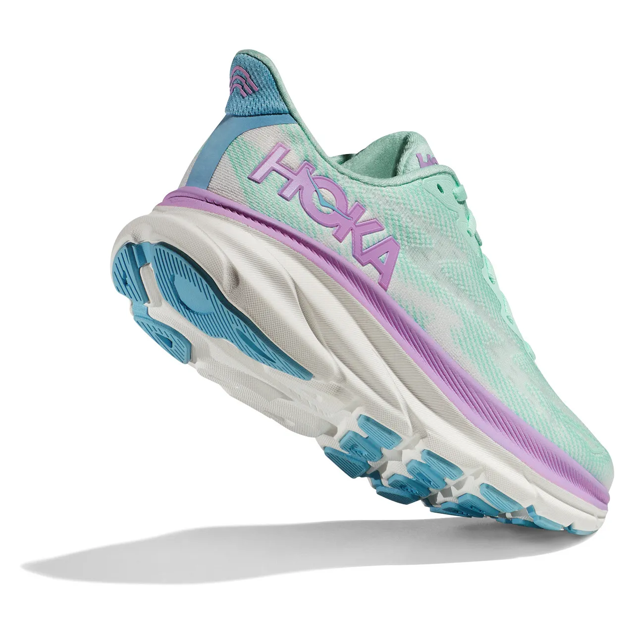 HOKA ONE ONE Women's Clifton 9 - Sunlit Ocean / Lilac Mist (Wide Width)