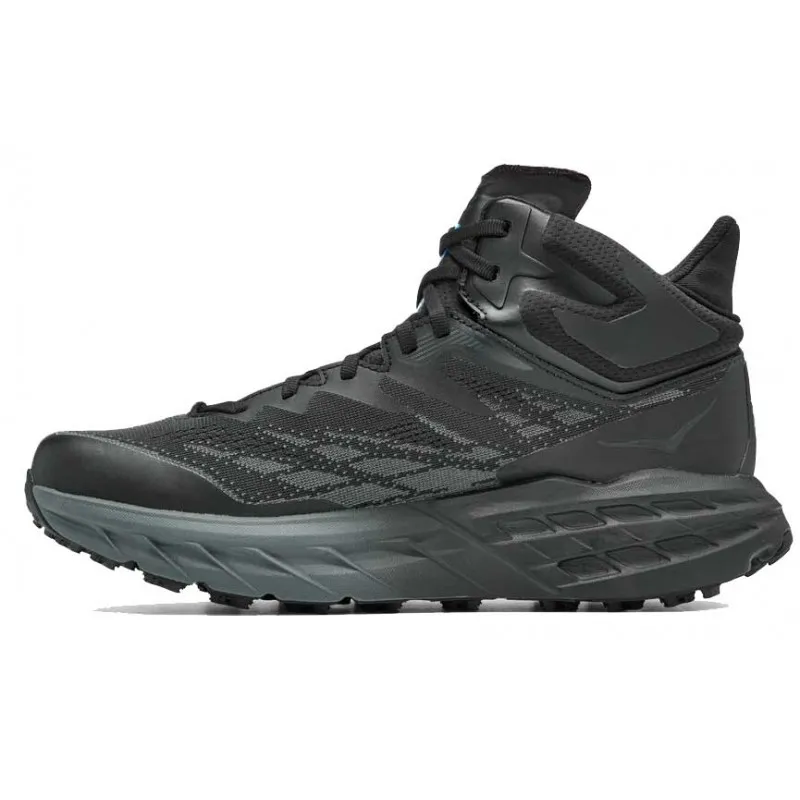 HOKA SPEEDGOAT MID 5 GTX BLACK/BLACK FOR MEN'S