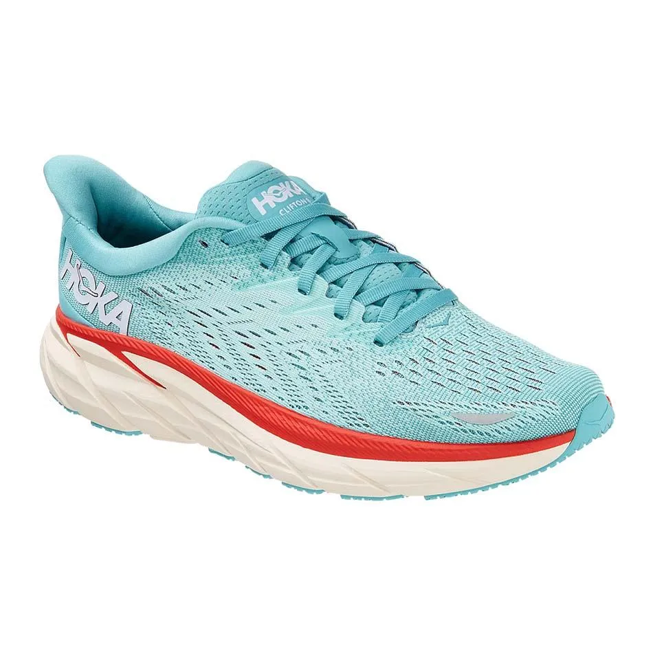 HOKA WOMEN'S CLIFTON 8 AQUA BLUE (M)