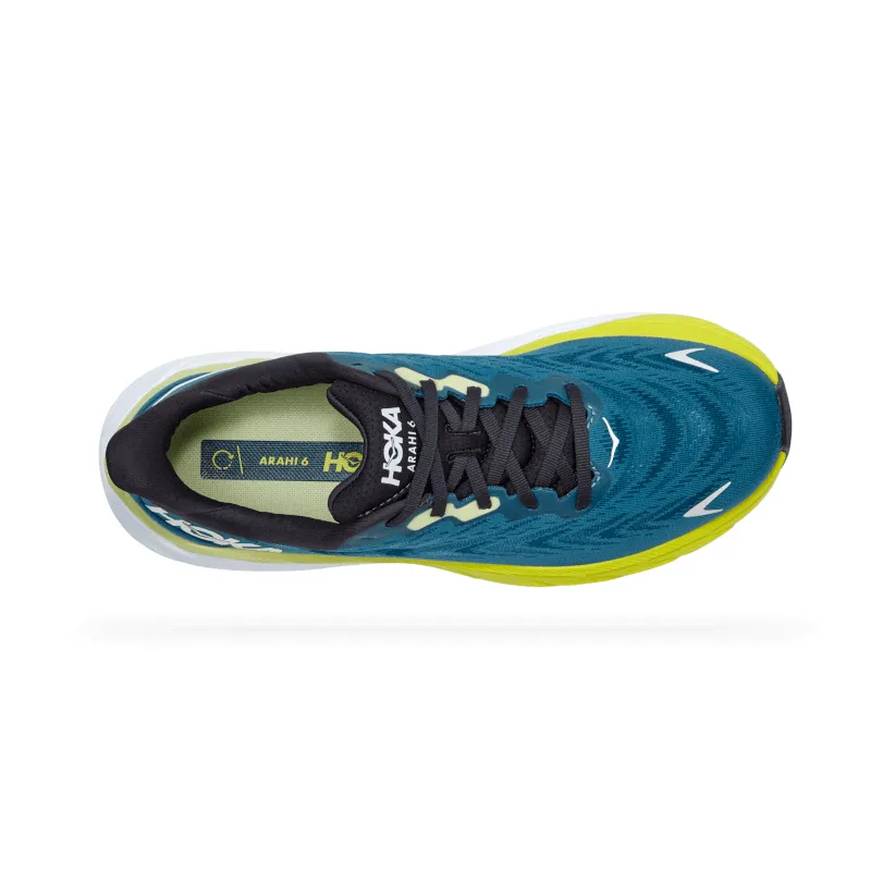 Men’s HOKA Arahi 6 – Blue Graphite/Blue Coral