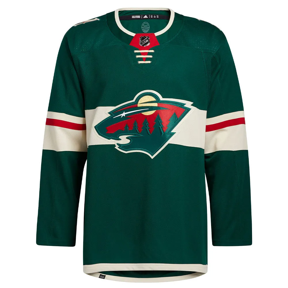 MINNESOTA WILD ADIDAS ADIZERO PRIMEGREEN AUTHENTIC GREEN HOME JERSEY