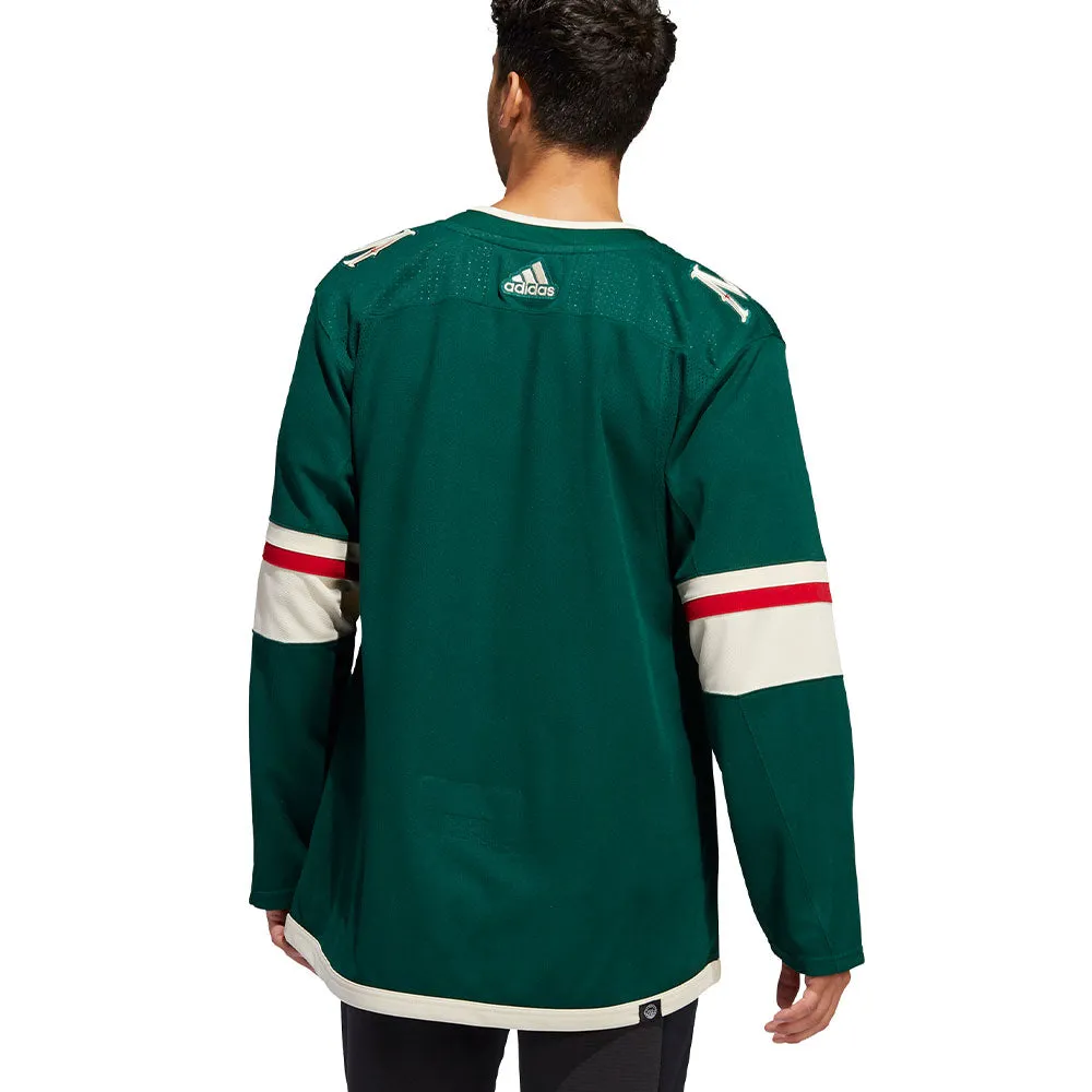 MINNESOTA WILD ADIDAS ADIZERO PRIMEGREEN AUTHENTIC GREEN HOME JERSEY