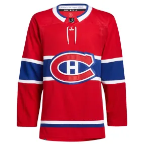 MONTREAL CANADIENS ADIDAS ADIZERO PRIMEGREEN AUTHENTIC RED HOME JERSEY