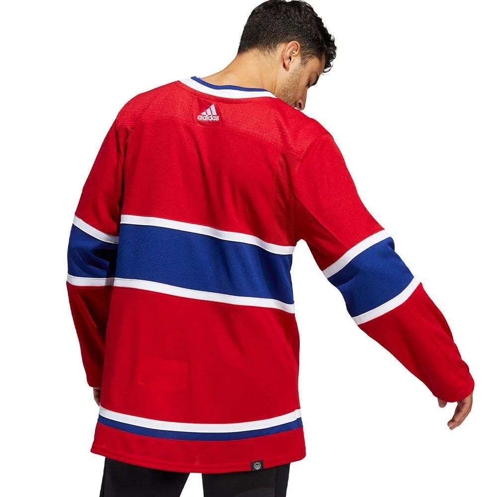 MONTREAL CANADIENS ADIDAS ADIZERO PRIMEGREEN AUTHENTIC RED HOME JERSEY