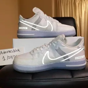 Nike air force 1 react white ice