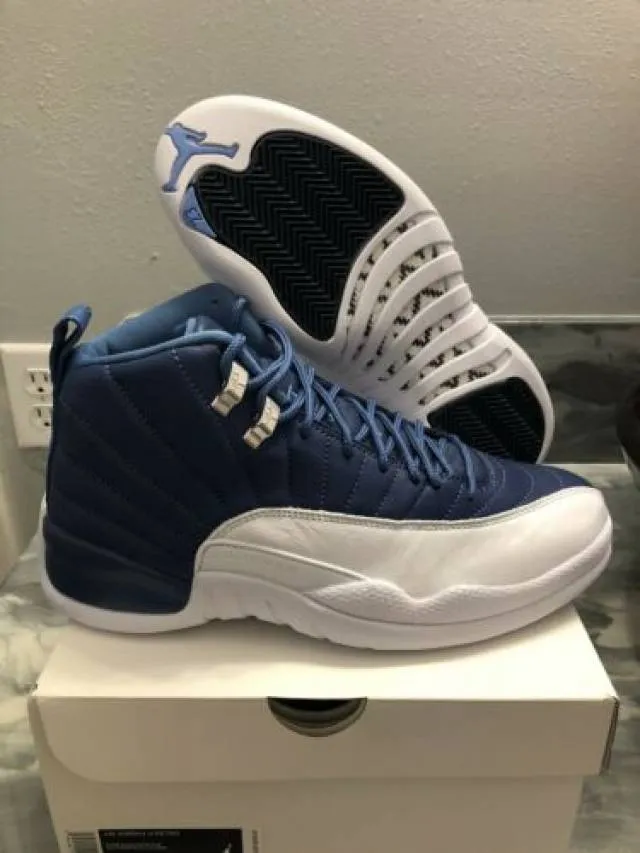 Nike air jordan 12 retro indigo stone blue men’s 7.5