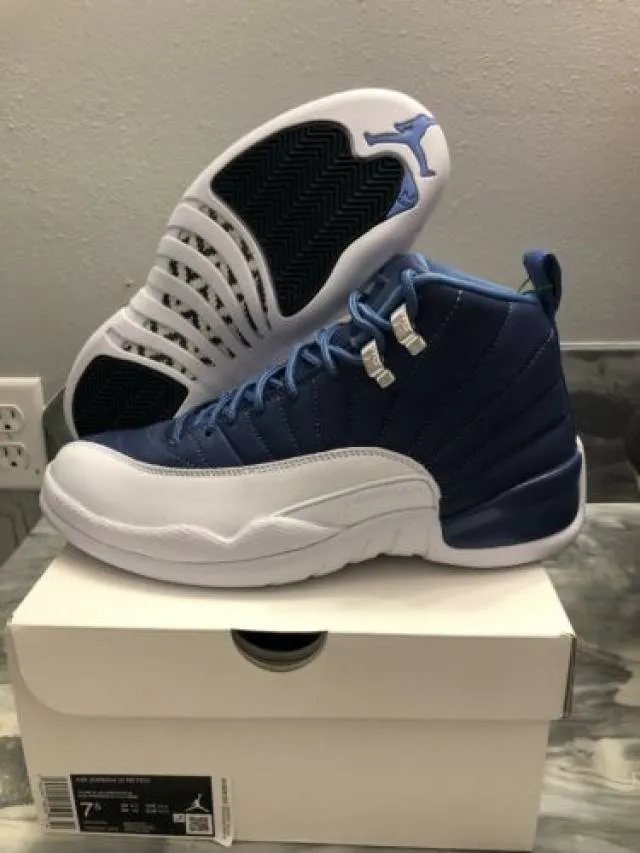 Nike air jordan 12 retro indigo stone blue men’s 7.5