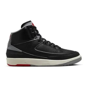 Nike air jordan 2 retro (black cement/ black/ cement grey/ fire red/ sail) men us 8-13 dr8884-001