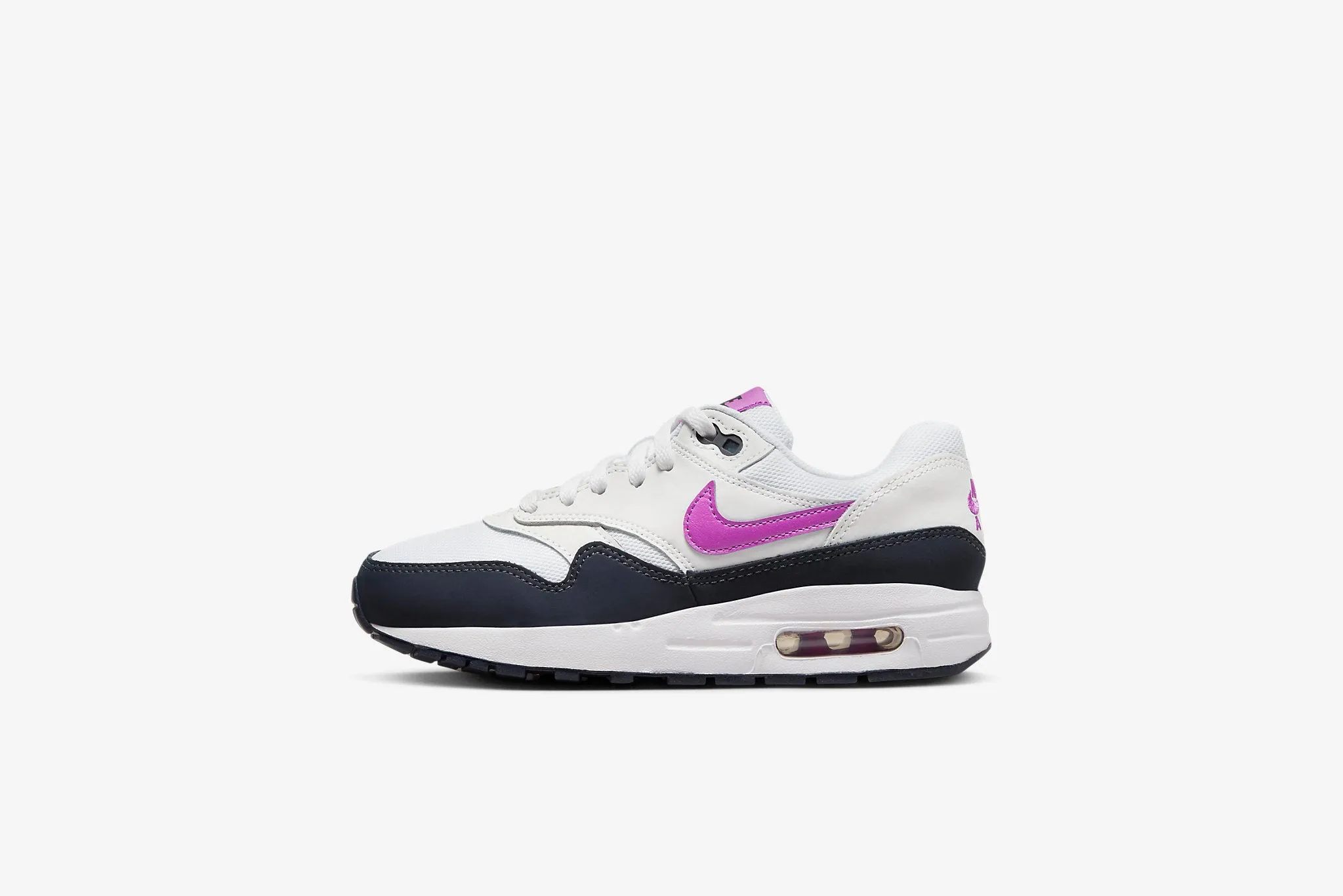 Nike Air Max 1 BG GS - White / Fuchsia Dream