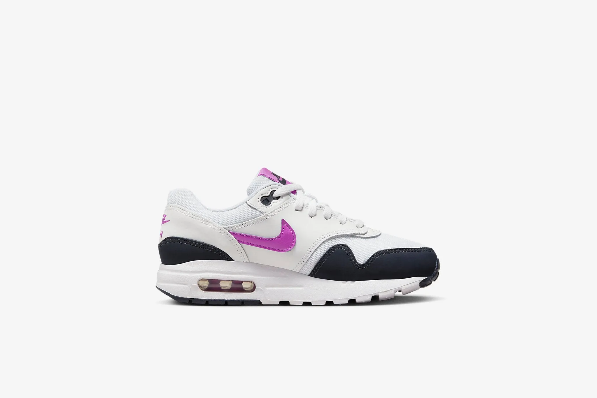 Nike Air Max 1 BG GS - White / Fuchsia Dream