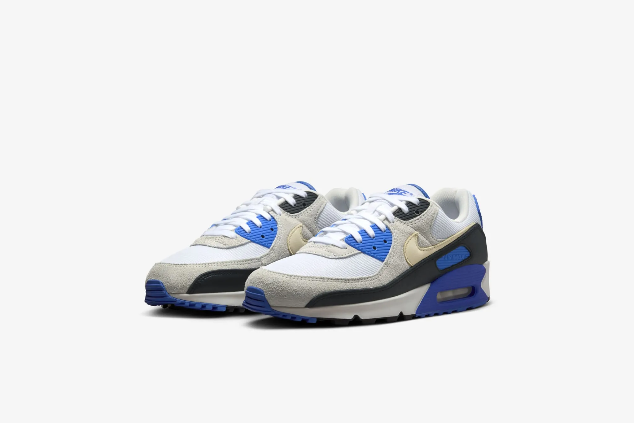 Nike Air Max 90 PRM M - White / Khaki-Racer Blue-Black