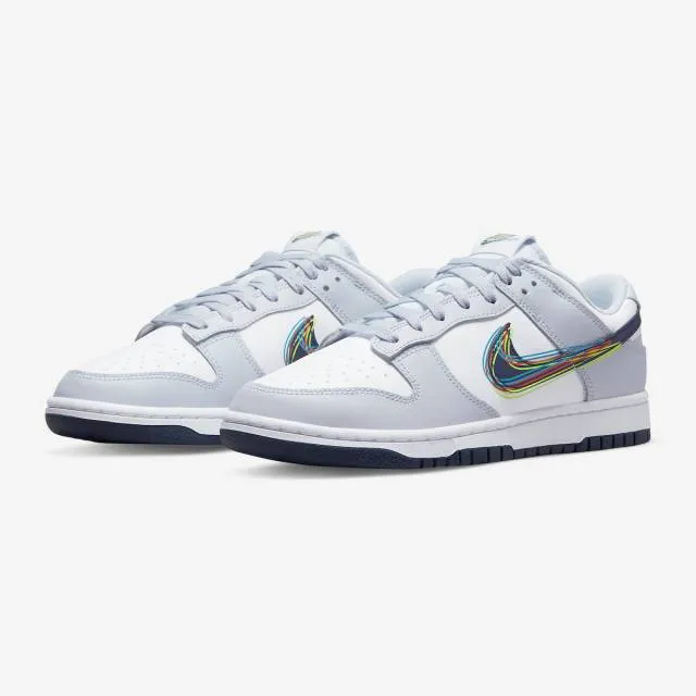 Nike Dunk Low (3D Swoosh/ White/ Grey/ Navy/ Multicolor)...