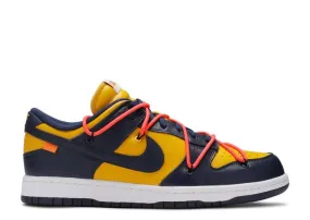 Nike Dunk Low Off-White University Gold Midnight Navy (WORN)