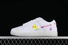 Nike SB Dunk Low BAPE White Green Yellow JH8039-940